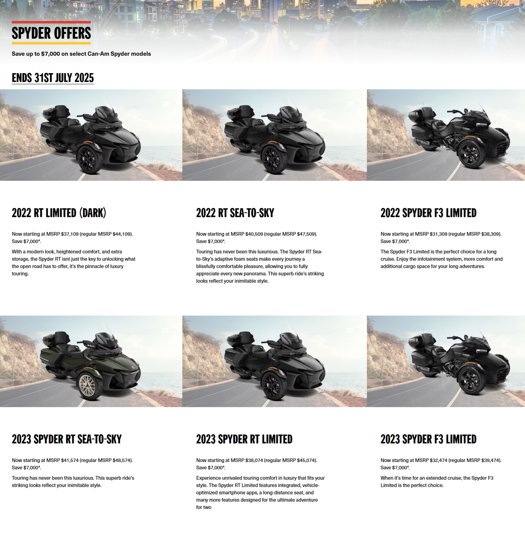 Can-Am Spyder Offers